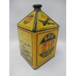 An ROP ZIP gallon pyramid can, in excellent original condition.