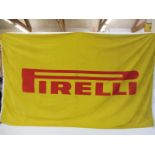 A Pirelli flag, 80 1/2 x 47 1/2".