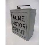 A rare ACME Motor Spirit two gallon petrol can.