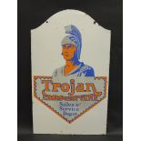 A rare Trojan Cars and Vans Sales & Service Depot double sided enamel sign, in superb condition,