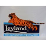 A Leyland 'Top Cat Service for Coaches' pictorial plastic sign, 53 1/2 x 30 1/2".