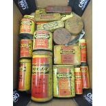 A quantity of Dunlop tins.