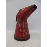 A Thelson Motor Oils quart measure, dated 1933.