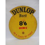 A Dunlop Fort cardboard advertisement, 25 1/2 x 29 1/2".