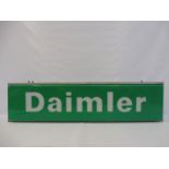 A 1960s/1970s Daimler rectangular illuminated lightbox, fully working, 48" wide x 12 1/2" high x 4