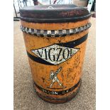 A Vigzol five gallon can.