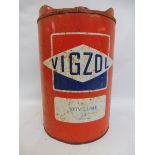 A Vigzol 'Vitalube' five gallon drum.