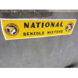 A National Benzole Mixture very long banner, 12' 7" long x 38" deep.