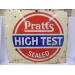A large Pratts High Test Sealed enamel sign, 54 1/2 x 48".