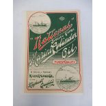 A National Marine Cylinder Oil pictorial poster, 8 x 11 3/4".