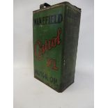 A Wakefield Castrol 'XL' Motor Oil gallon can, lacking cap.