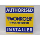 A contemporary Monroe shock absorbers aluminium sign, 15 3/4 x 15 3/4".