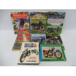 A quantity of assorted motorcycle related volumes.