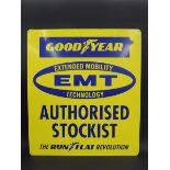 A Goodyear Authorised Stockist advertising sign, 31 x 35 1/2".