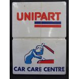 A Unipart Car Care Centre illuminated lightbox, 30 x 40".