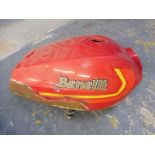 A Benelli petrol tank.