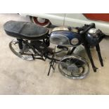 A BSA Bantam Supreme project with many parts.