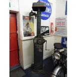 A Bowser Red Sentry hand operated petrol pump, in very sound original condition.