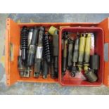 A quantity of rear shock absorbers and fittings.