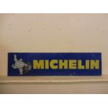 A large Michelin aluminium advertising sign, 78 3/4 x 19 3/4".