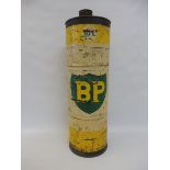 A Continental BP 10 litre cylindrical can, 20 1/2" tall.