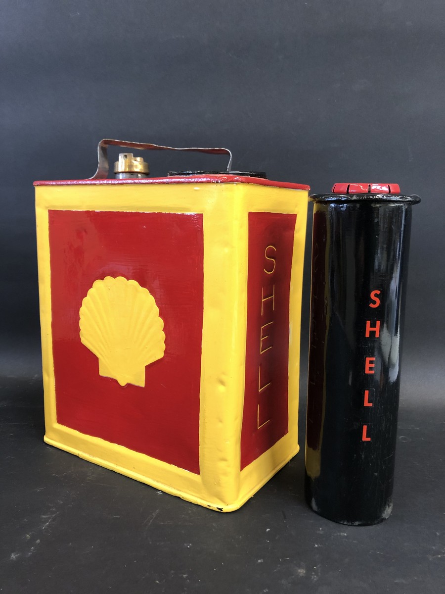 A Shell Duo can, repainted.
