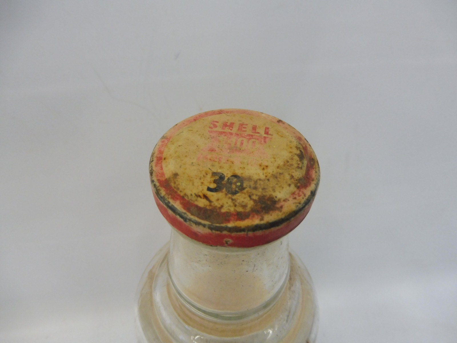 A Shell X-100 glass quart oil bottle. - Image 3 of 3