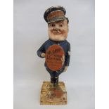 An extremely rare and by repute one of only two known, Holdtite Patches advertising figure, in