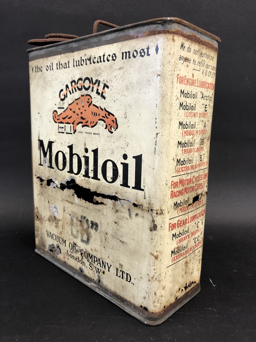 A Mobiloil 'BB' grade rectangular gallon can. - Image 2 of 4