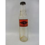 A Vigzol glass oil bottle.