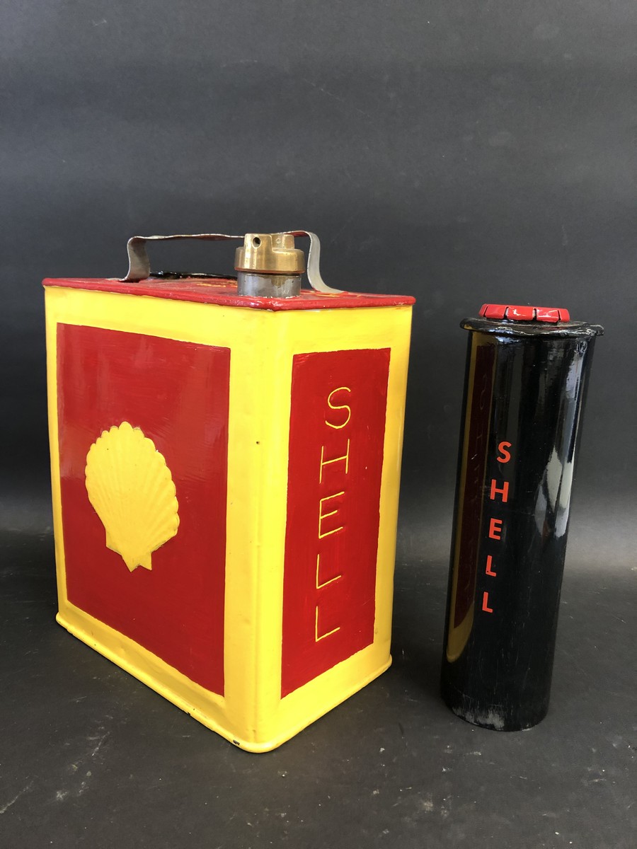 A Shell Duo can, repainted. - Image 2 of 4