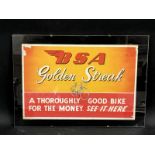 A BSA Golden Streak bicycles part pictorial advertisement, 16 1/2 x 11 3/4".