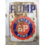 A BP Buy From The Pump enamel sign, 36 x 54".