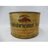 A Gargoyle Mobilubricant Soft grease tin of unusual large size.