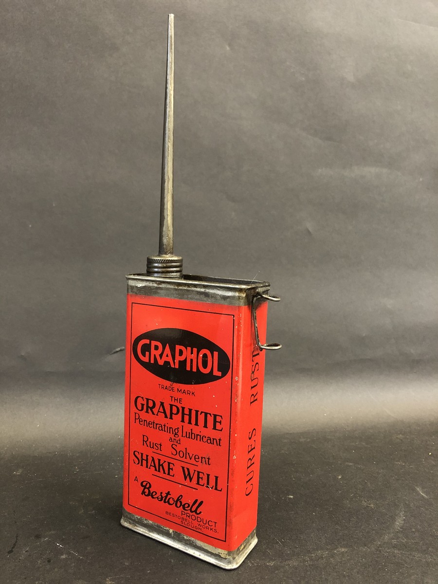 A Graphol by Bestobell rectangular can with long spout, in excellent condition.