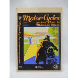 An original colour artwork for 'The Motor Cycle' magazine titled Motor Cycles and how to manage