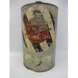 A Duckham's Morrisol 'Sirrom' Engine Oil five gallon cylindrical drum.