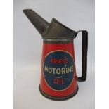 A Price's Motorine Oil quart measure in good condition.