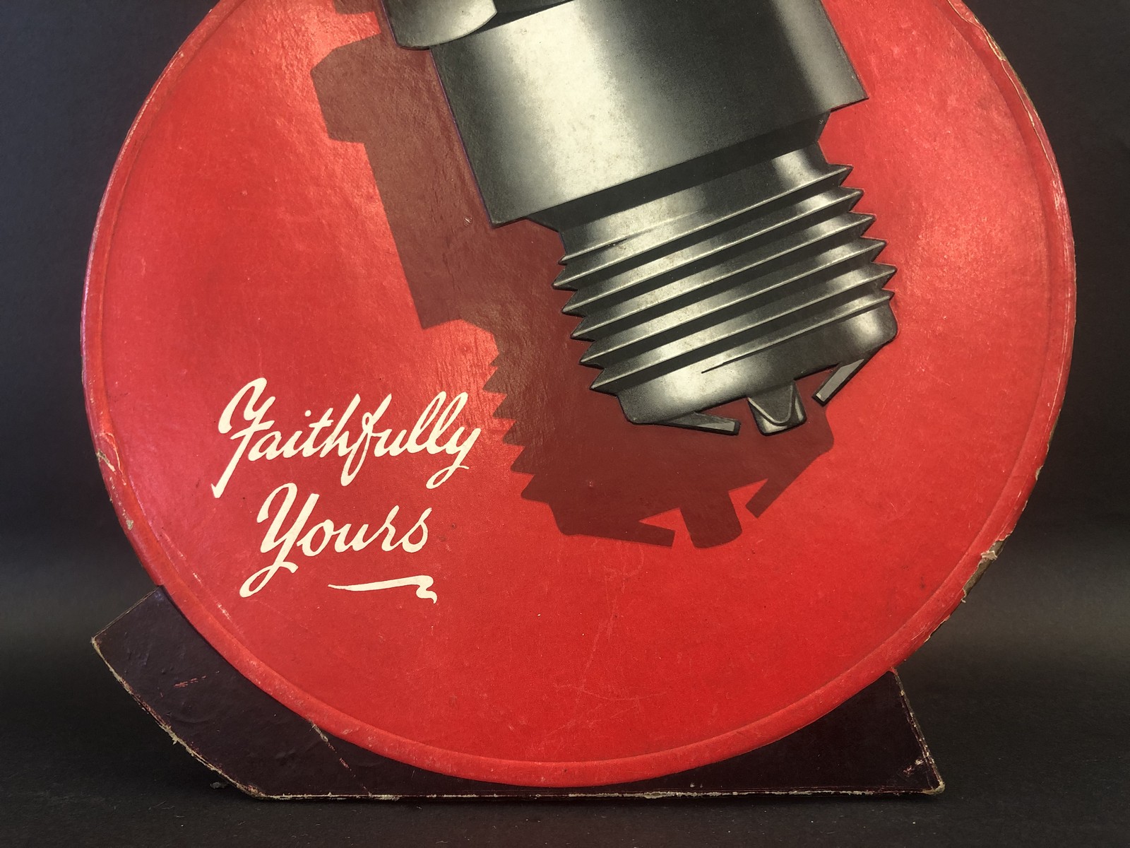 A Lodge spark plugs die-cut showcard, 9 3/4" w x 15 3/4" h. - Image 2 of 5