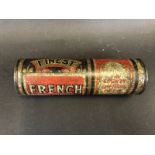 A Finest French Chalk cylindrical tin made by The County Chemico Limited.