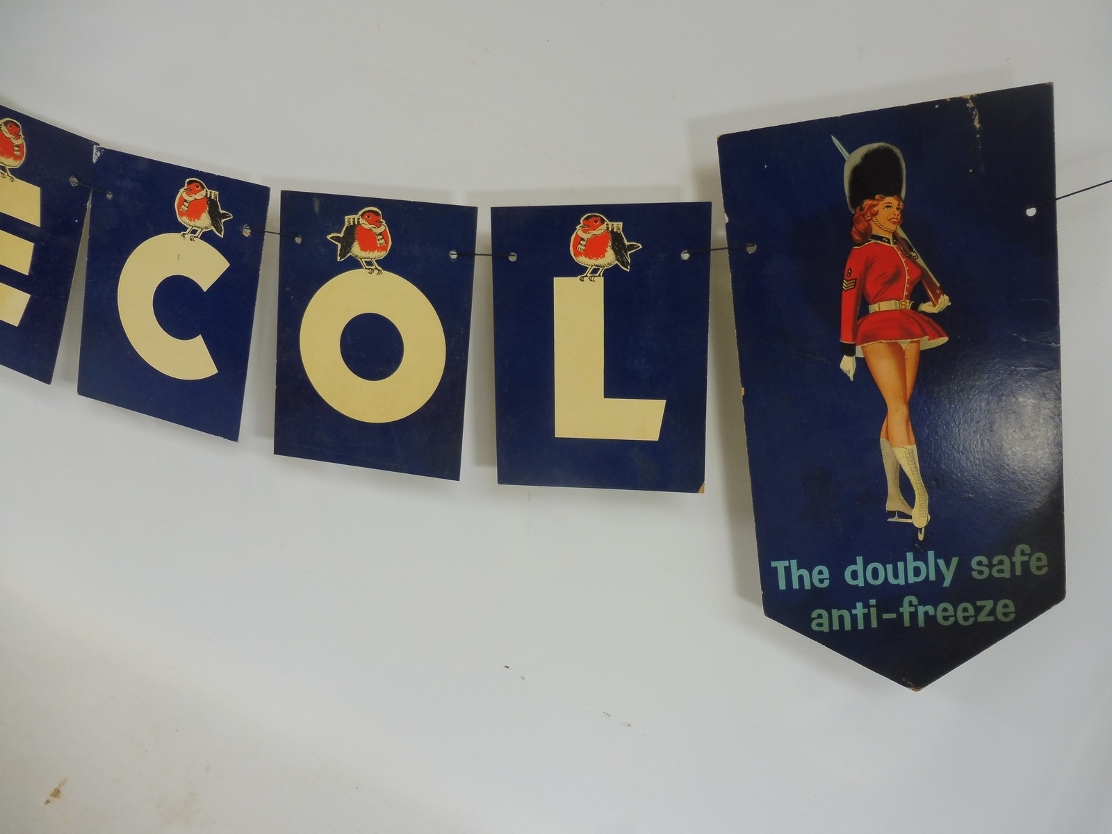 A Bluecol cardboard window display hanging sign. - Image 3 of 3