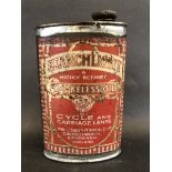 A Searchlight Smokeless Oil for Cycle and Carriage Lamps by Chemico, oval can in good condition with