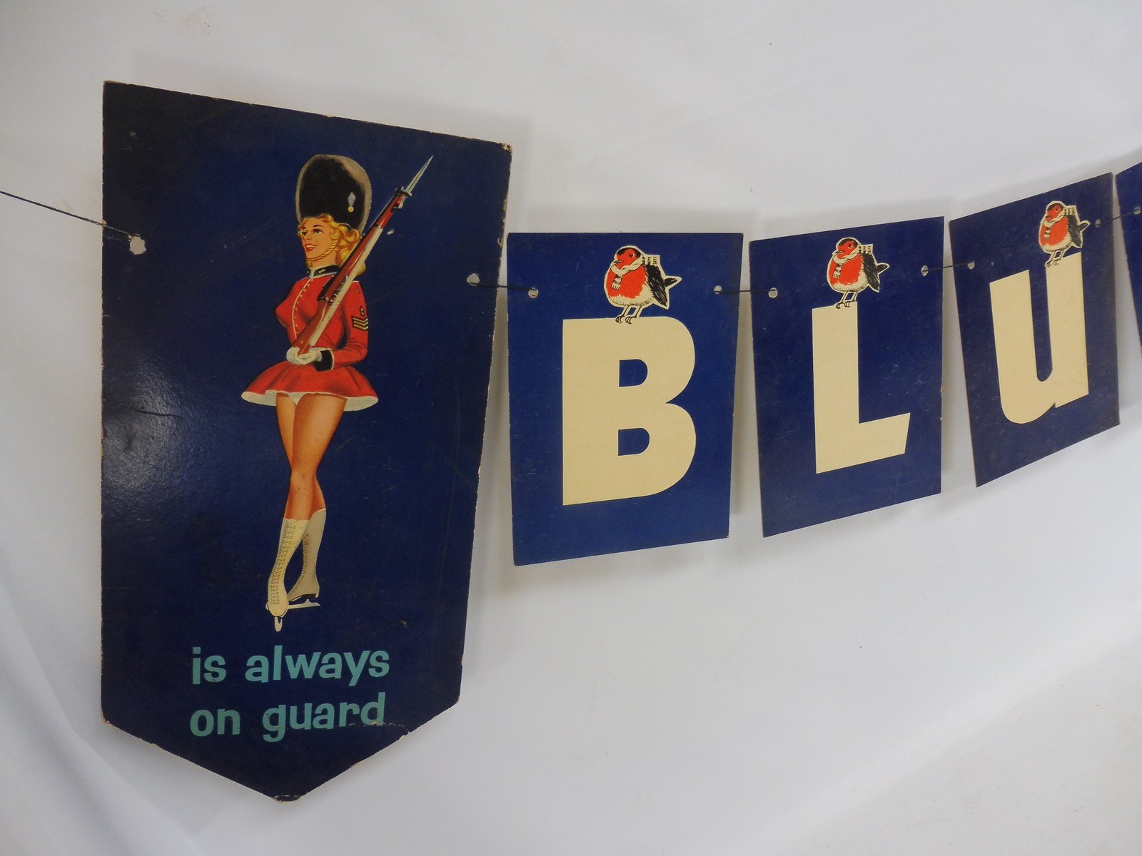 A Bluecol cardboard window display hanging sign. - Image 2 of 3