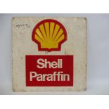 A Shell Paraffin tin garage sign, 16 x 16".