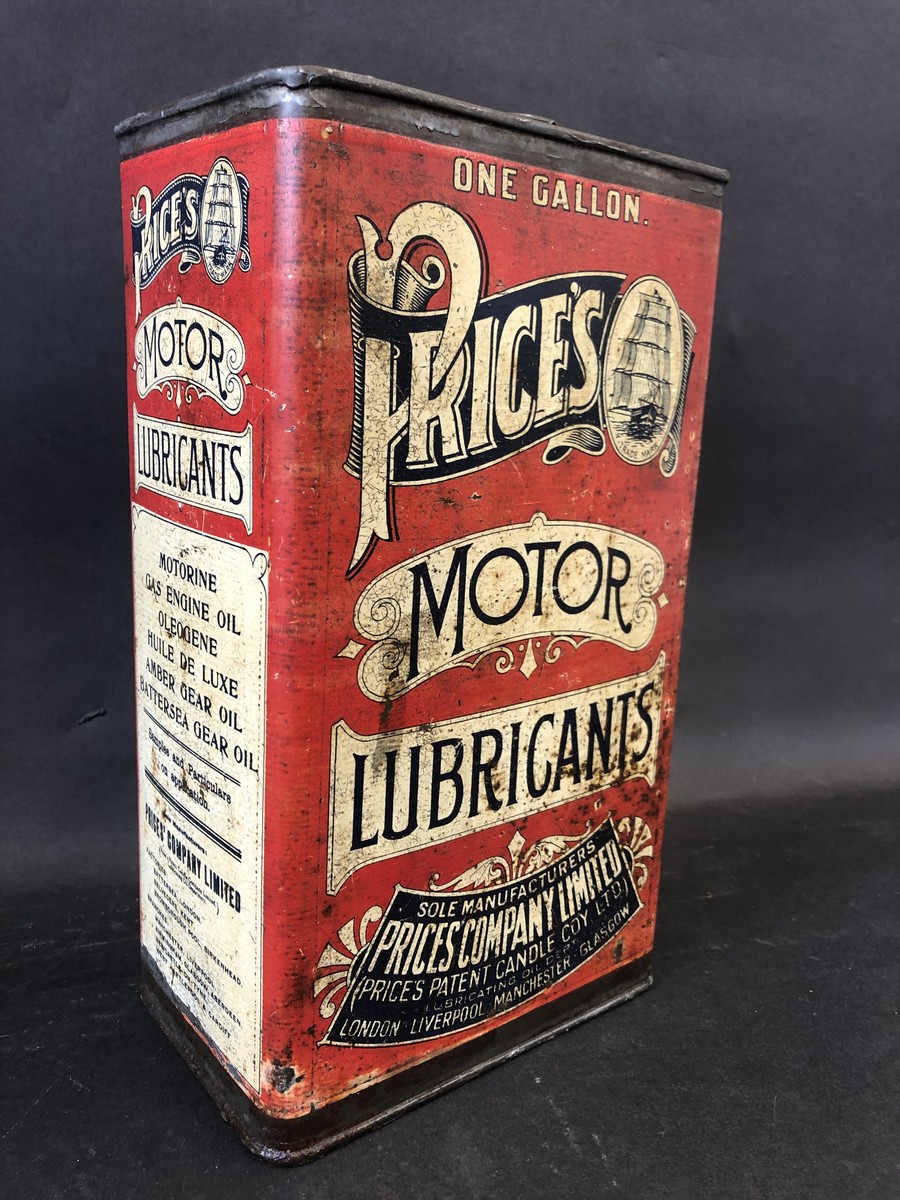 A Price's Motor Lubricants one gallon can in generally good condition. - Image 2 of 5