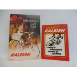 Two Raleigh bicycle advertising showcards, the largest 10 x 15".