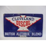 A Cleveland Discol double sided enamel sign with central globe motif, by Bruton of Palmers Green, 30