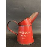 A Thelson Tractor and Motor Oils pint measure dated 1949.