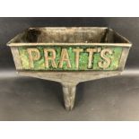 A Pratt's rectangular funnel, with bright colour and draining gauge.