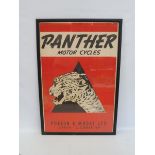 A Panther Motor Cycles pictorial advertisement 'Phelon & Moore Ltd' 20 3/4 x 30 3/4".